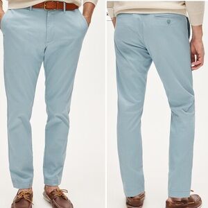 J. Crew NWT 484 Slim Fit Stretch Chino Flat Front Pants in Light Blue 32x32